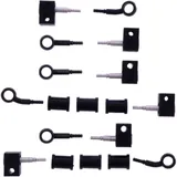 Bremsschlauch Stahlflex Kit mit schwarzen Anschlüssen 6-teilig