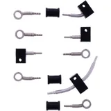 Bremsschlauch Stahlflex Kit Fittings silber 5-teilig