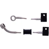 Bremsschlauch Stahlflex Kit Anschluss silber 2-teilig 1178960