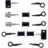 Bremsschlauch Stahlflex Kit 5-teilig mit schwarzen Anschluss