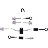Bremsschlauch Stahlflex Kit Zubehör schwarz 5-teilig