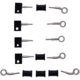 Bremsschlauch Stahlflex Kit silber 5-teilig