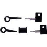 Braided Steel Brake Hose Kit 2 Piece Black 7576196