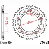 Kettenblatt Alu-Kettenrad 44Z Teilung 520 silber JTA2844
