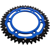 Kettenrad Dual 45Z Teilung 520 blau ZF Innendurchmesser 125 Lochkreis 150 passend für: Husqvarna FE, FC, TE
