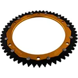 Dual Sprocket 53 Tooth 428 Gold ZF for Motorcycles