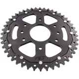 Rear sprocket dual 46 tooth pitch 520 black ZF inner diameter 063 bolt spacing 110 for: Husqvarna Svartpilen, Vitpilen, SM