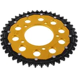 Dual 44 Tooth Rear Sprocket 525 Gold ZF for Motorcycles