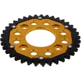 Kettenrad Dual 37Z Teilung 420 gold ZF Innendurchmesser 058 Lochkreis 090