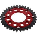 Kettenrad Dual 34Z Teilung 420 rot ZF Innendurchmesser 058 Lochkreis 090