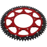 Rear sprocket dual 62 teeth pitch 428 red ZF inner diameter 105 bolt spacing 125 for: F. B Mondial SMX, HPS, Flat Track