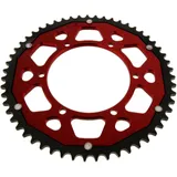 Kettenrad Dual 55Z Teilung 428 rot ZF Innendurchmesser 108 Lochkreis 123 passend für: Aprilia RS, RS4, Tuono