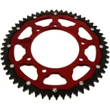 Kettenrad Dual 57Z Teilung 428 rot ZF Innendurchmesser 105 Lochkreis 125 passend für: F. B Mondial SMX, HPS, Flat Track