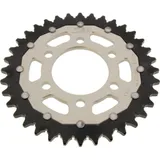 Rear sprocket dual 36 tooth pitch 520 silver