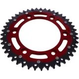 Rear sprocket dual 45 tooth pitch 520 red ZF inner diameter 125 bolt spacing 150 for: Honda XR