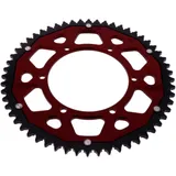 Kettenrad Dual 56Z Teilung 428 rot ZF Innendurchmesser 108 Lochkreis 123 passend für: Aprilia RS, RS4, Tuono