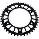 Rear sprocket aluminium 42 tooth pitch 520 black JT inner diameter 125 bolt spacing 150 for: Husqvarna FE, FC, TE