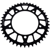 Rear sprocket aluminium 43 tooth pitch 520 black JT inner diameter 120 bolt spacing 140 for: Triumph Bonneville, Scrambler, Thruxton