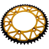 Rear sprocket twinstar 51 tooth pitch 520 gold JT inner diameter 130 bolt spacing 150 for: Fantic XEF, XX, XXF