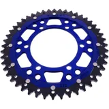 Rear Sprocket Dual 48 Tooth Pitch 525 Blue ZF for Motorcycles