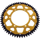 Kettenrad Dual 58Z Teilung 428 gold ZF Innendurchmesser 108 Lochkreis 123 passend für: Aprilia RS, RS4, Tuono