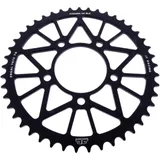 Rear sprocket aluminium 45 tooth pitch 520 black JT inner diameter 076 bolt spacing 100 for: QJMotor SRK