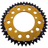 Kettenrad Dual 43Z Teilung 520 gold ZF Innendurchmesser 100 Lochkreis 120 passend für: Aprilia RS, RSV, Tuono