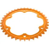 Aluminium Kettenrad 38Z 525 orange für Enduro