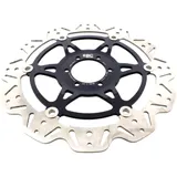 Brake disc vee front EBC vee rotor black for: Moto Guzzi California, V7, V9