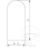 Blase für Federbein Kayaba 50/90 mm passend für: Husqvarna TE, WR, TC, Kawasaki KX, KLX