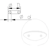 O - Ring 2X9MM Kayaba passend für: Kymco People, Super Dink, Downtown, Kawasaki J