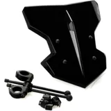 Scheibe FLANKER Puig schwarz passend für: Kawasaki Z, Vulcan, W, Honda CB, CBF, CMX