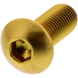 Linsenschraube JMP Bolt M10 x 1.25 mm 25 mm Alu gold
