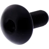 DOME HEAD BOLT M5X0.8MM 12MM BLACK ALUMINIUM