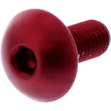 Linsenschraube Aluminium rot M5X0.8 mm 12 mm