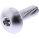 DOME HEAD BOLT JMP BOLT M5X0.8MM 16MM ALUMINIUM SILVER for Motorcycles