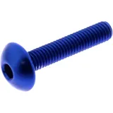 Linsenschraube JMP M5X0.8 mm 25 mm Aluminium blau