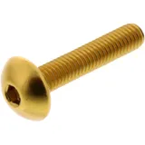 DOME HEAD BOLT JMP BOLT M5X0.8MM 25MM ALUMINIUM GOLD