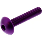 DOME HEAD BOLT M5X0.8MM 25MM ALUMINIUM PURPLE