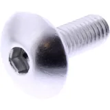 DOME HEAD BOLT JMP BOLT M6X1.00MM 16MM ALUMINIUM SILVER