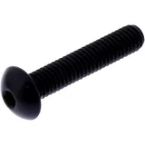 Dome Head Bolt M6X1.00MM 30MM Aluminum Black