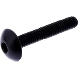 Linsenschraube M6X1.00 mm 35 mm Aluminium schwarz
