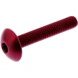 Linsenschraube M6X1.00 mm 35 mm rot für Motorräder