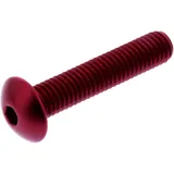DOME HEAD BOLT JMP M8X1.25MM 40MM ALUMINIUM RED