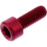 Zylinderschraube JMP Bolt M6X1.00 mm 16 mm Alu rot