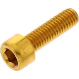 Zylinderschraube M6X1.00 mm 20 mm Aluminium gold