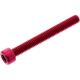 Zylinderschraube JMP Bolt M6X1.00 mm 50 mm Alu rot für Motorräder