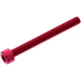 HEX SOCKET CAP SCREW M6 X 1.00MM 55MM RED ALUMINUM