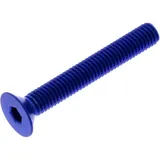 Countersunk Screw M5X0.8 mm 35 mm Blue Aluminium