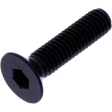 Senkschraube JMP M6X1.00 mm 25 mm Aluminium schwarz